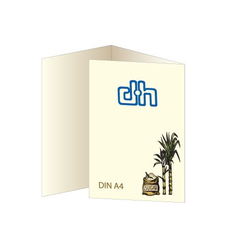 Falzflyer 6-Seiter aus Zuckerrohr | DIN A4 | beidseitig bedruckt