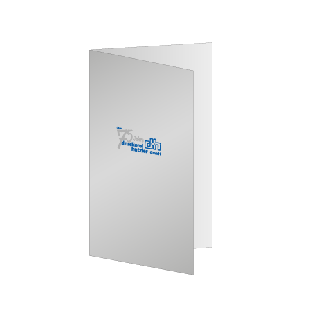 Faltblatt Einbruchfalz 4-Seiter | DIN lang 9,9 cm x 21,0 cm hoch | beidseitig bedruckt