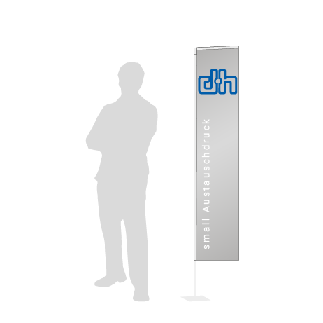 Beachflag Rechteck Austauschdruck | Small (200 cm) | einseitig bedruckt