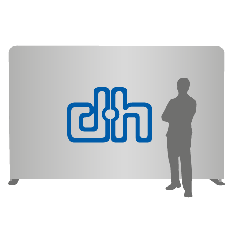 Textilwand ALU | 400er gerade | einseitig bedruckt