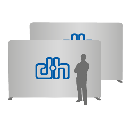 Textilwand ALU | 400er gerade | beidseitig bedruckt