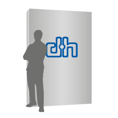 Textilfaltwand | 2 x 3 Felder gerade | einseitig bedruckt