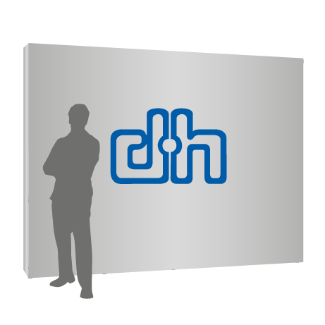 Textilfaltwand | 4 x 3 Felder gerade | einseitig bedruckt