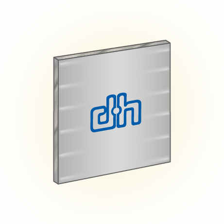 Textilspannrahmen LED für Wandmontage | B 59,4 cm x H 85,4 cm | einseitig bedruckt