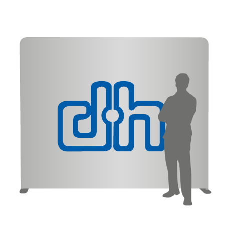 Textilwand ALU | 240er gerade | einseitig bedruckt