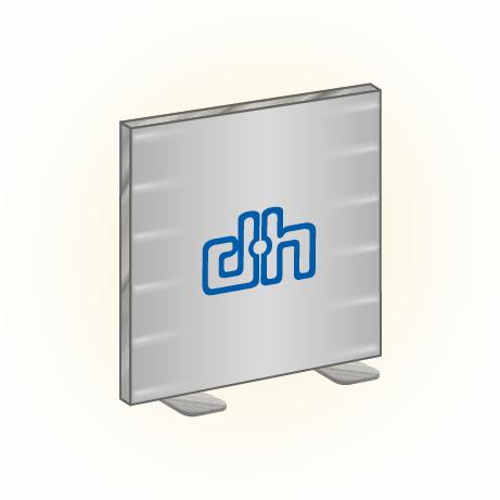 Textilspannrahmen LED freistehend | B 200 cm x H 200,5 cm | bedruckt