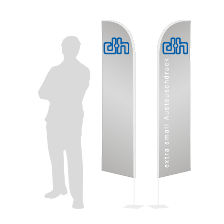 Beachflag Wind Austauschdruck | Extra Small (215 cm) | beidseitig bedruckt