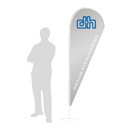 Beachflag Drop Austauschdruck | Medium (280 cm) | einseitig bedruckt