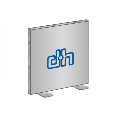 Textilspannrahmen freistehend | B 200 cm x H 200,5 cm | bedruckt