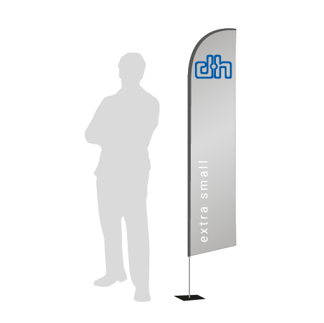 Beachflag Wind | Extra Small (215 cm) | einseitig bedruckt