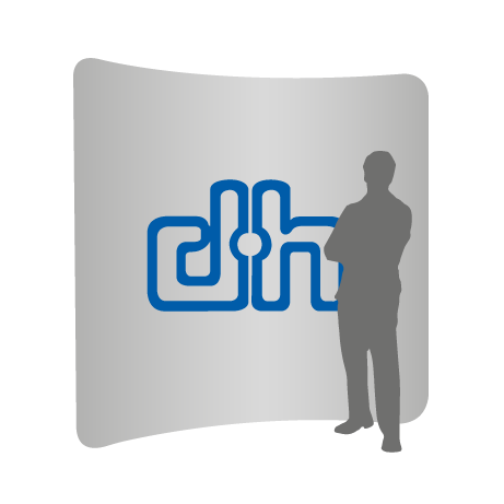 Textilwand ALU | 240er gebogen | einseitig bedruckt