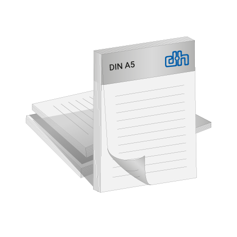 Blöcke ohne Deckblatt | DIN A5 | beidseitig bedruckt