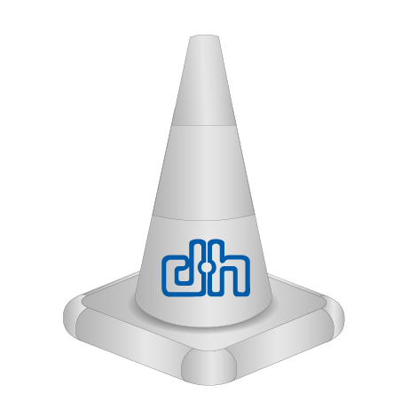 Aufblasbarer Straßenpylon als Produktnachbildung