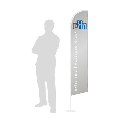 Beachflag Wind Austauschdruck | Extra Small (215 cm) | einseitig bedruckt