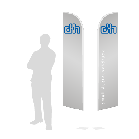 Beachflag Wind Austauschdruck | Small (260 cm) | beidseitig bedruckt