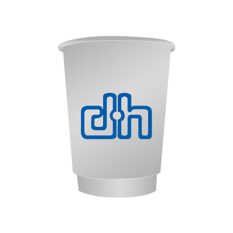 Pappbecher BIO | 200 ml doppelwandig | rundum bedruckt