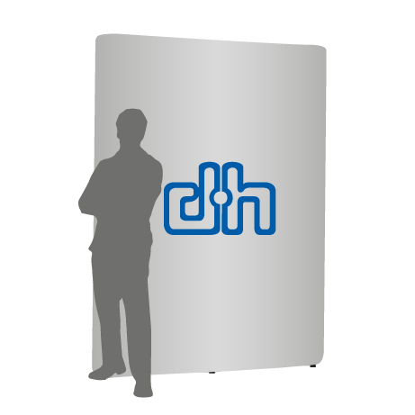 Pop-Up Faltwand | 2 x 3 Felder gerade | einseitig bedruckt