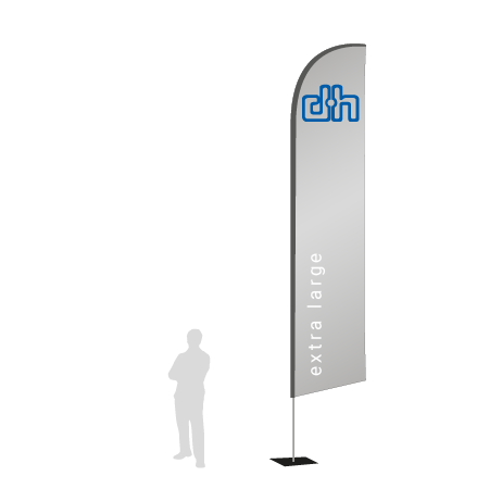 Beachflag Wind | Extra Large (490 cm) | einseitig bedruckt