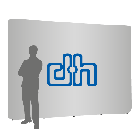 Pop-Up Faltwand | 4 x 3 Felder gerade | einseitig bedruckt